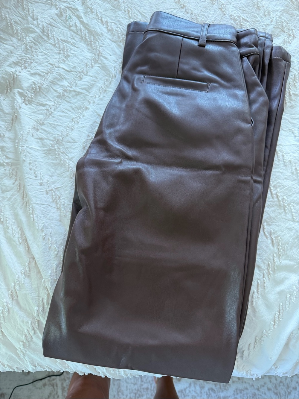 Beginning Boutique Faux Leather Pants,  Chocolate Brown | AUS size 6